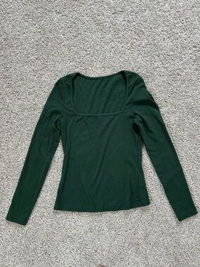 shein dark green long sleeve